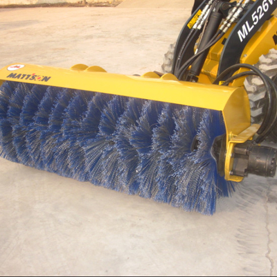 Angle rotary broom for skid steer loader mini skid steer loader