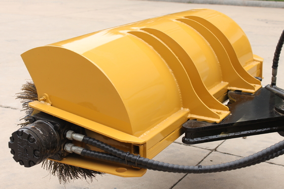 Angle rotary broom for skid steer loader mini skid steer loader