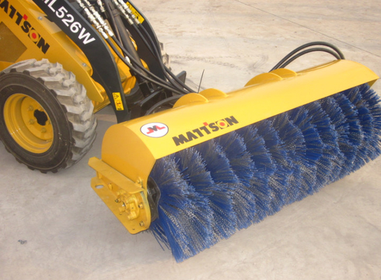 Angle rotary broom for skid steer loader mini skid steer loader