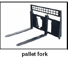 Pallet fork for skid steer loader bobcat skid steer loader attachment cat skid loader attachments